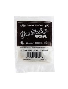Dunlop 483R#04 White Perloid - Thin