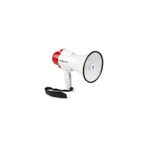 Vonyx MEG025 25W rec,sirene,Batt,USB,BT