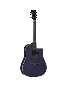 EKO NXT D100CE SEE THROUGH BLUE