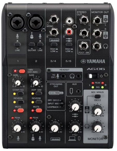 YAMAHA AG06 MK2B YAMAHA AG06 MK2B