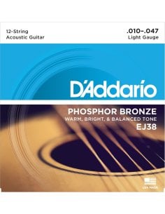 D'ADDARIO EJ38 12 CORDE ACUSTICA 10-47