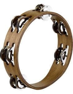 MEINL CTA2WB TAMBOURINE CON SONAGLI IN ACCIAIO - NOCE