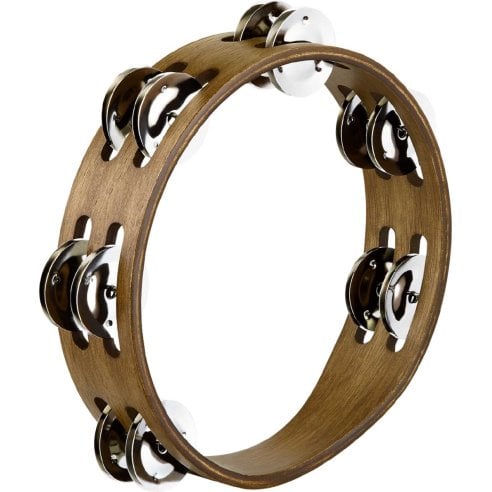 MEINL CTA2WB TAMBOURINE CON SONAGLI IN ACCIAIO - NOCE