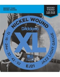D'ADDARIO EJ21 JAZZ LITE 12-52