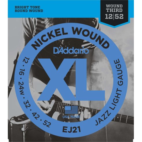 D'ADDARIO EJ21 JAZZ LITE 12-52