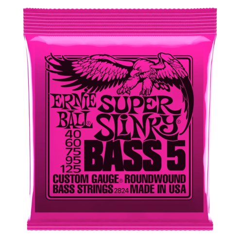 ERNIE BALL 2824 5S SET SL NKL 40-125