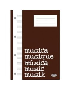 QUADERNO MUSICKBLOCK 112 PAGINE 12 RIGHI BIANCO