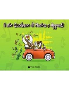 MIO QUADERNO MUSICA E APPUNTI CON RIGHI SPAZIATI LARGHI