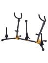 HERCULES DS538B 2 SAX, 1 SOPRANO, 2 CLARINO/FLAUTO STAND