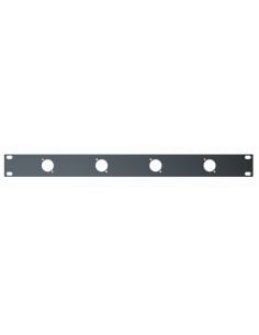 QUIK LOK RS289 PANNELLO 1U 4 FORI XLR