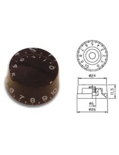 PARTS PLANET KLC BK MANOPOLA TIPO LES PAUL® SPEED NERA