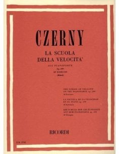CZERNY LA SCUOLA DELLA VELOCITA' SU PIANOFORTE OP. 299