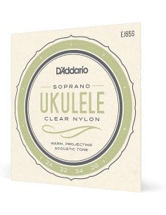 D'ADDARIO EJ65S UKULELE CLEAR NYLON