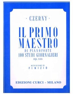 CZERNY PRIMO MAESTRO DI PIANO 100 STUDI GIORNALIERI OP. 599