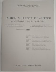 ZANETTOVICH ESERCIZI SU SCALE E ARPEGGI PER VIOLINO VOL 1