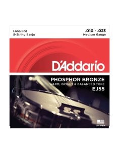D'ADDARIO EJ55 MUTA PHOSPHOR BRONZE PER BANJO 5 CORDE