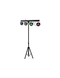 ATOMIC4DJ PLS4 SET 4 FARI LED DMX+STAND+PEDALIERA WIRELESS