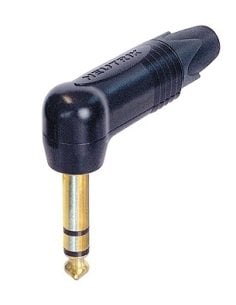 NEUTRIK NP3RX-B JACK AD ANGOLO TRS NERO CONTATTI ORO