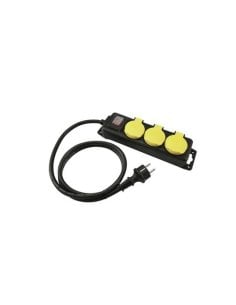 EUROLITE IP44 BK 1.5MT. CIABATTA ELETTRICA 3 POSTI 30240115