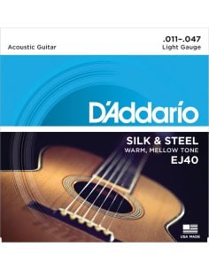 D'ADDARIO EJ40 FOLK SILK & STEEL 11/47