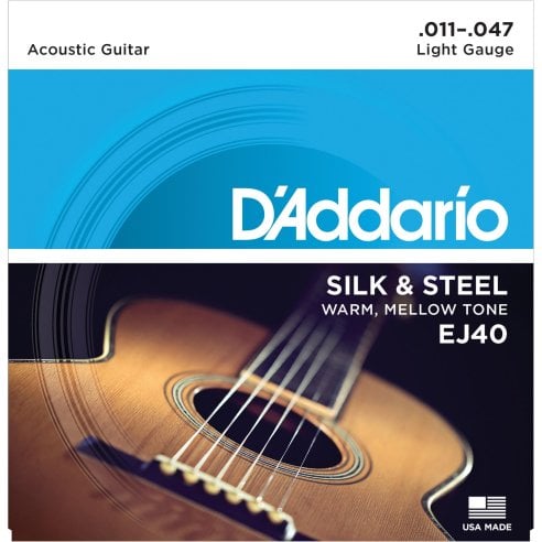 D'ADDARIO EJ40 FOLK SILK & STEEL 11/47