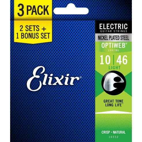 ELIXIR 16552 SET TRE MUTE19052 OPTIWEB LIGHT 10-46 ELECTRIC