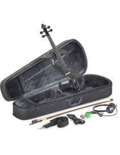 STAGG EVN 4/4 MBK VIOLINO ELETTRICO NERO METALLIZATO