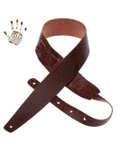 MAGRABO' HOLES HC EMBOSSED 6CM SNAKE MARRONE SCURO