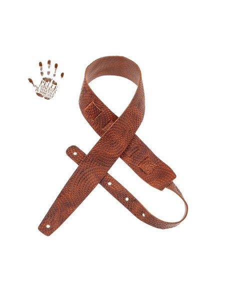 MAGRABO' HOLES HC EMBOSSED SWIWEL MARRONE 6CM MAGRABO' HOLES HC EMBOSSED SWIWEL MARRONE 6CM