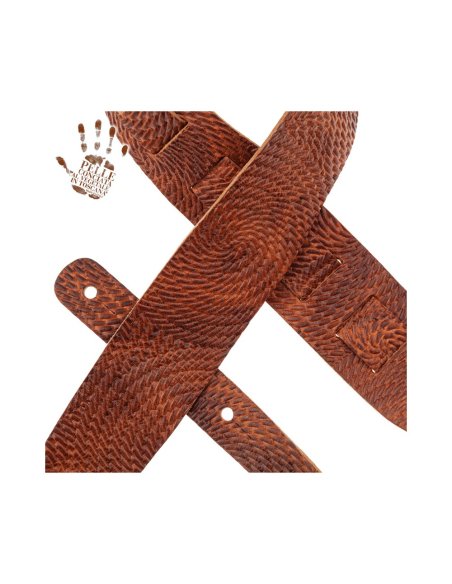 MAGRABO' HOLES HC EMBOSSED SWIWEL MARRONE 6CM MAGRABO' HOLES HC EMBOSSED SWIWEL MARRONE 6CM