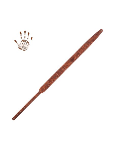 MAGRABO' HOLES HC EMBOSSED SWIWEL MARRONE 6CM MAGRABO' HOLES HC EMBOSSED SWIWEL MARRONE 6CM