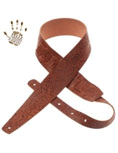 MAGRABO' HOLES HC EMBOSSED 6CM FLORES MARRONE CHIARO