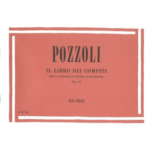 POZZOLI LIBRO COMPITI  PER SCUOLA TEORIA E SOLFEGGIO 2