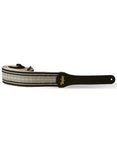 TAYLOR STRAP ACADEMY WHITE/BLACK COTTON 2"