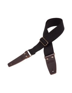 MAGRABO' STRIPE SC ENTRY NERO 5CM TERMINALI MARRONE SCURO FIBBIA OTTONE ANTICO 2