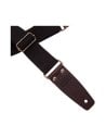 MAGRABO' STRIPE SC ENTRY NERO 5CM TERMINALI MARRONE SCURO FIBBIA OTTONE ANTICO