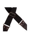 MAGRABO' STRIPE SC ENTRY NERO 5CM TERMINALI MARRONE SCURO FIBBIA OTTONE ANTICO