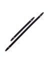 MAGRABO' STRIPE SC ENTRY NERO 5CM TERMINALI MARRONE SCURO FIBBIA OTTONE ANTICO