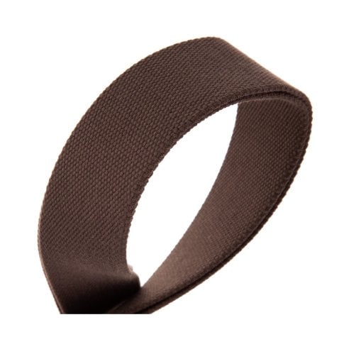 MAGRABO' STRIPE SC ENTRY MARRONE 5CM TERMINALI NERO FIBBIA ARGENTO