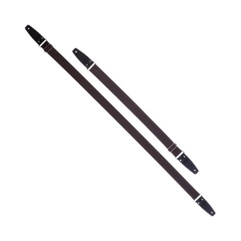 MAGRABO' STRIPE SC ENTRY MARRONE 5CM TERMINALI NERO FIBBIA ARGENTO