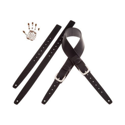 MAGRABO' TWIN BUCKLE TC CORE NERO 7cm FIBBIE CLASSIC ARGENTO