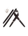 MAGRABO' TWIN BUCKLE TC CORE NERO 7cm FIBBIE CLASSIC ARGENTO