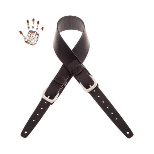 MAGRABO' TWIN BUCKLE TC CORE NERO 7cm FIBBIE CLASSIC ARGENTO