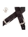 MAGRABO' TWIN BUCKLE TC CORE NERO 7cm FIBBIE CLASSIC ARGENTO