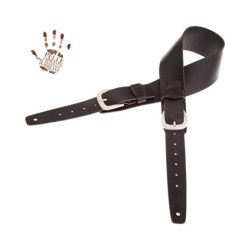 MAGRABO' TWIN BUCKLE TC CORE NERO 7cm FIBBIE CLASSIC ARGENTO