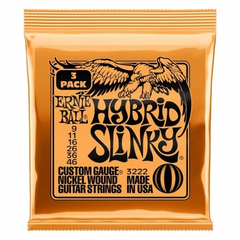 ERNIE BALL 3222 HYBRYD SLINKY 3-PACK 009/046
