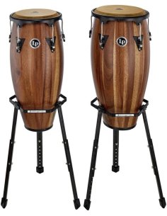 LP A646B-SWIO COPPIA CONGAS 10 E 11 WALNUT CON SUPPORTO