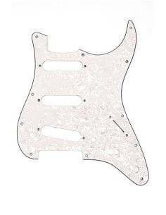 FENDER PICKGUARD STRAT WHITE MOTO 11 HOLE