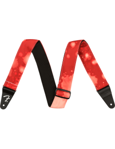 FENDER STRAP TIE DYE ACID WASH RED