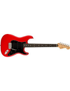 FENDER DE PLAYER STRAT EBONY FERRARI RED